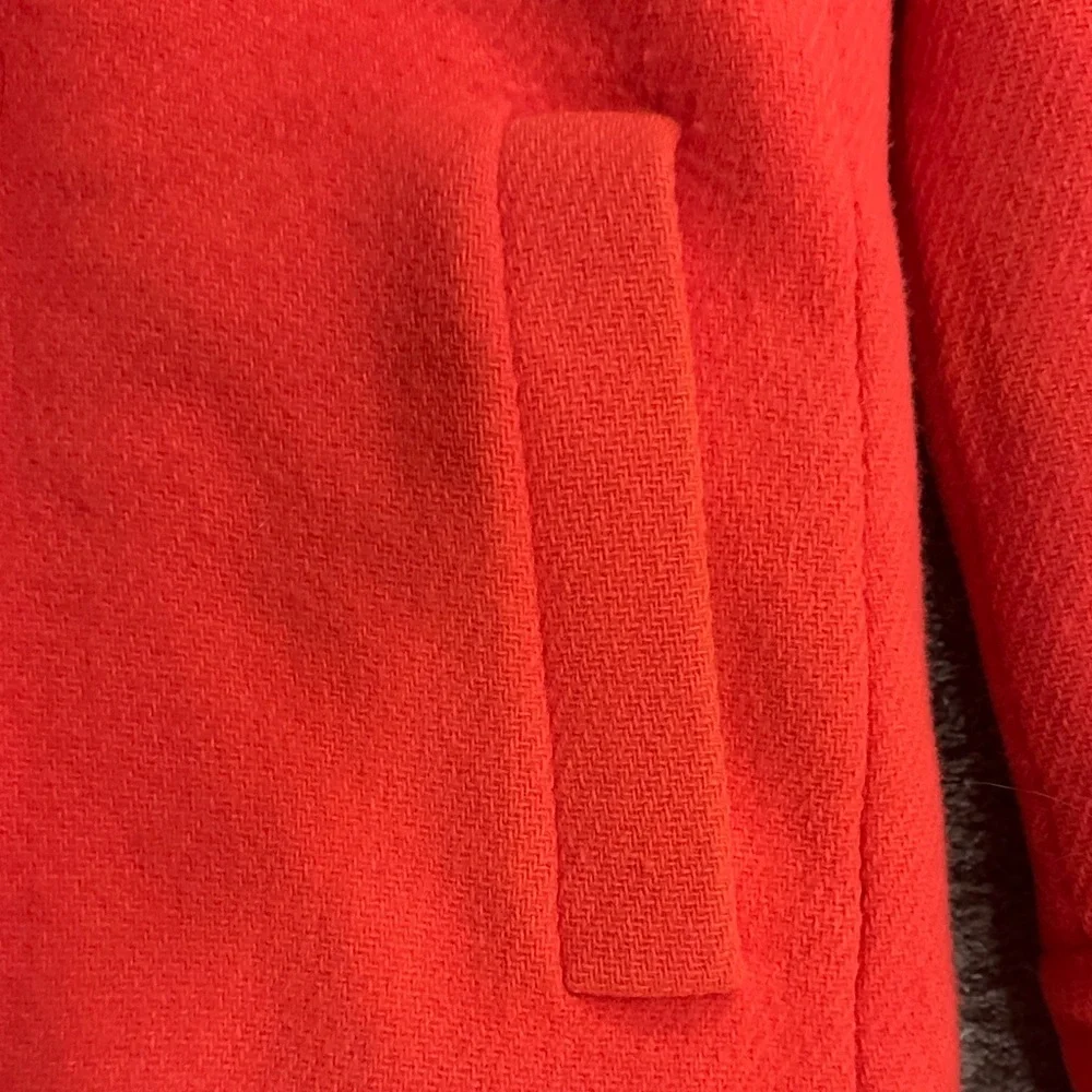 J Crew Vibrant Orange Coat